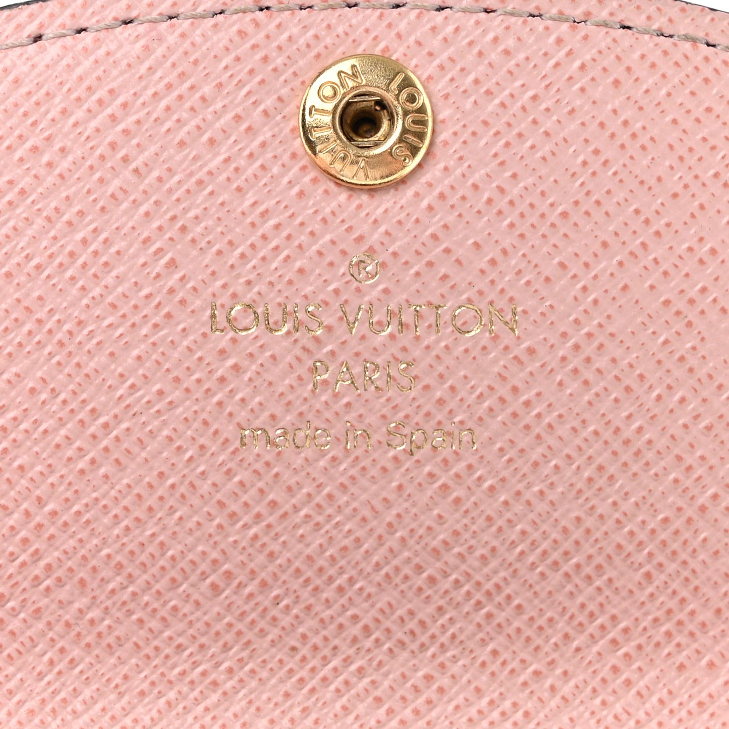 Damier Ebene Rosalie Coin Purse Rose Ballerine