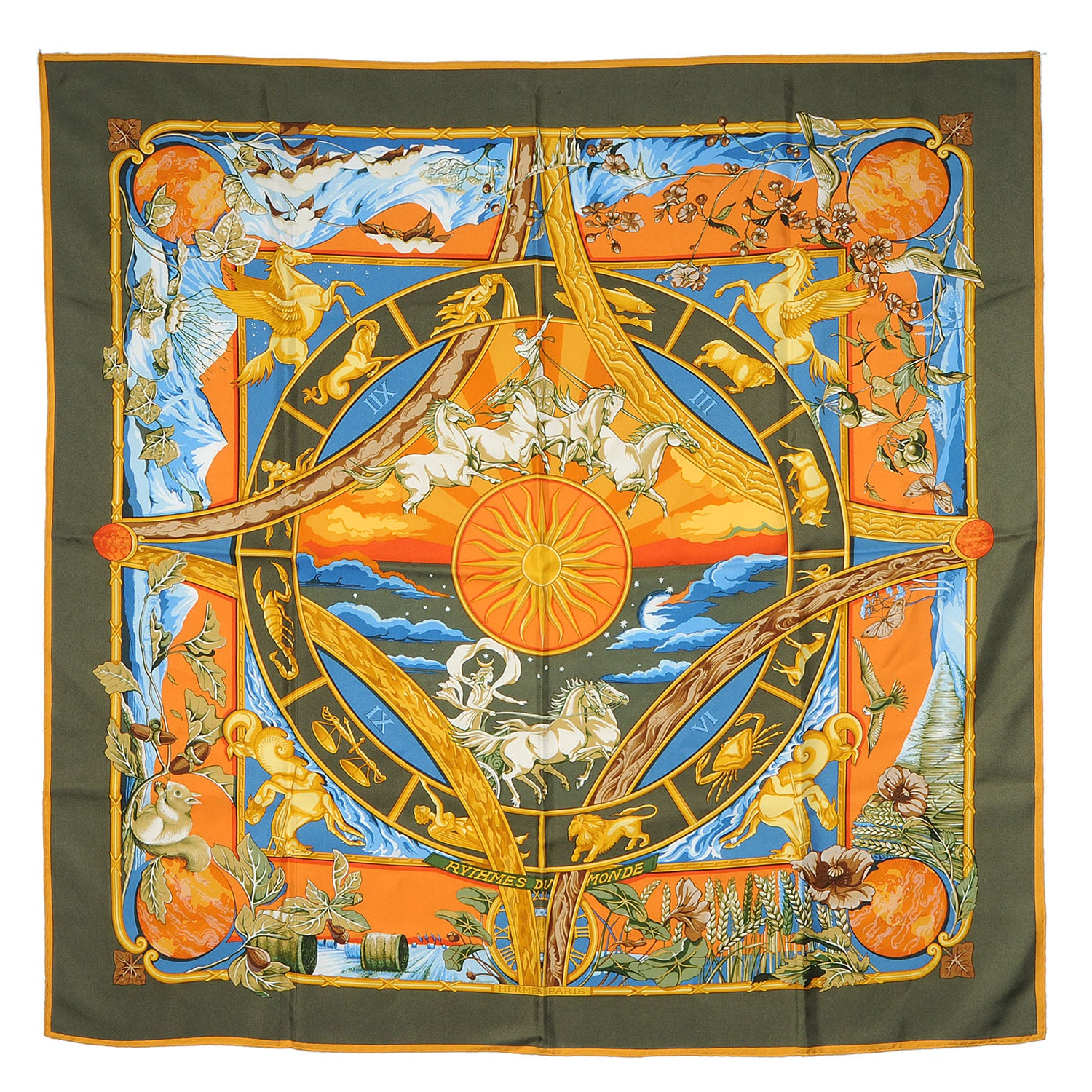 Hermes Silk Rythmes du Monde Scarf 90 2 of 5