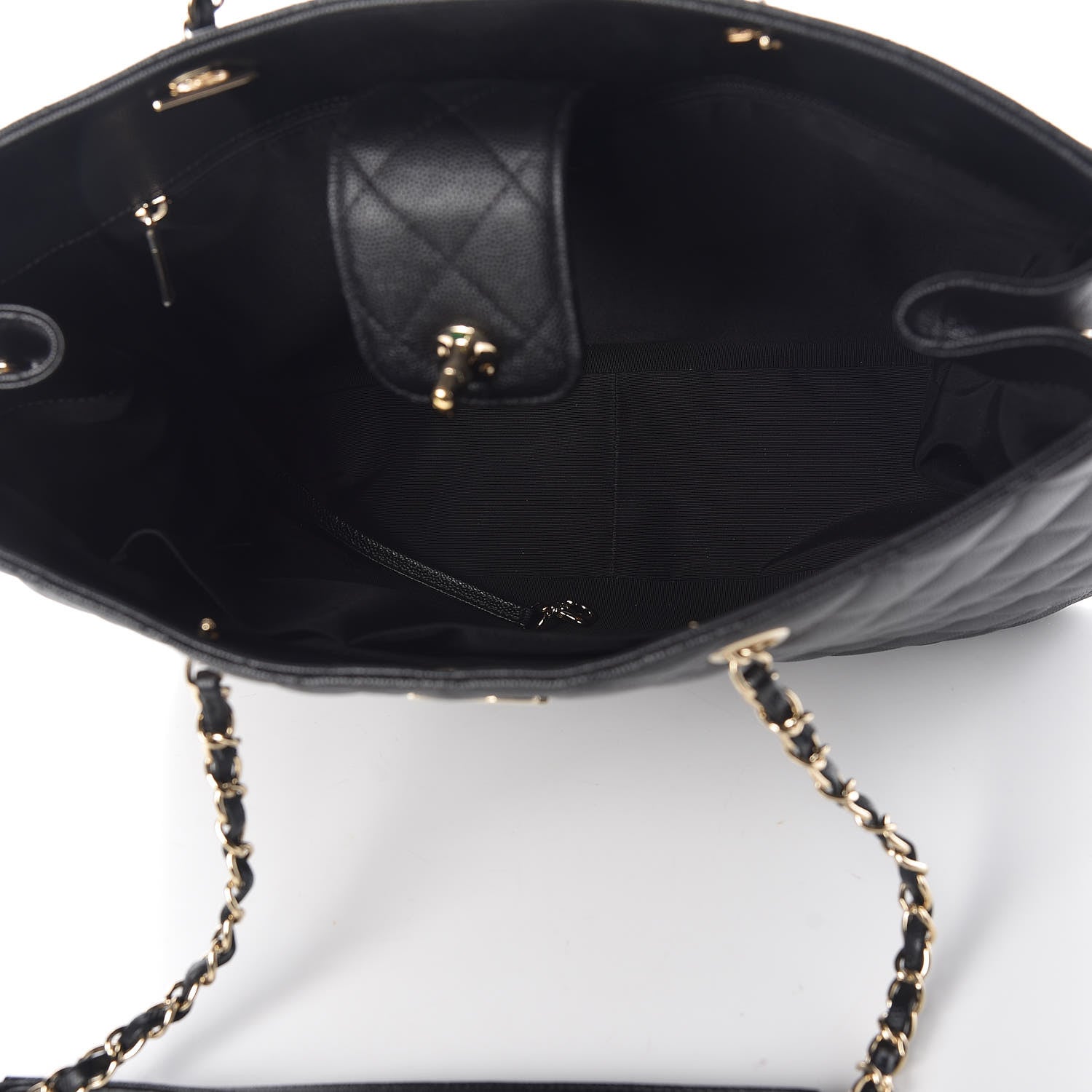 Chanel Caviar Quilted Large Classic Shopping Tote Black 5 of 12
