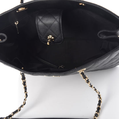 Chanel Caviar Quilted Large Classic Shopping Tote Black 5 of 12