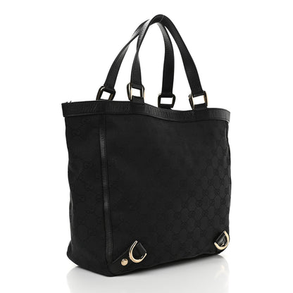 Gucci Monogram Small Abbey Tote Black 2 of 10