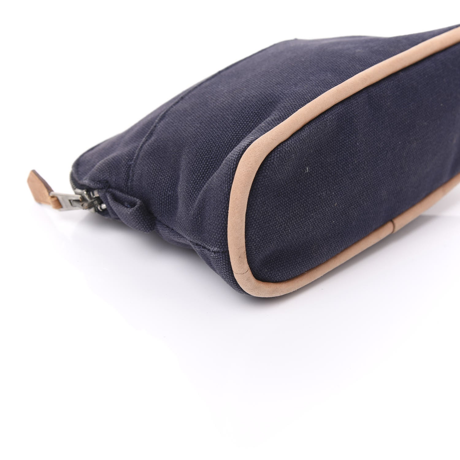 Hermes Cotton Canvas Mini Bolide Travel Cosmetic Pouch 5 of 9
