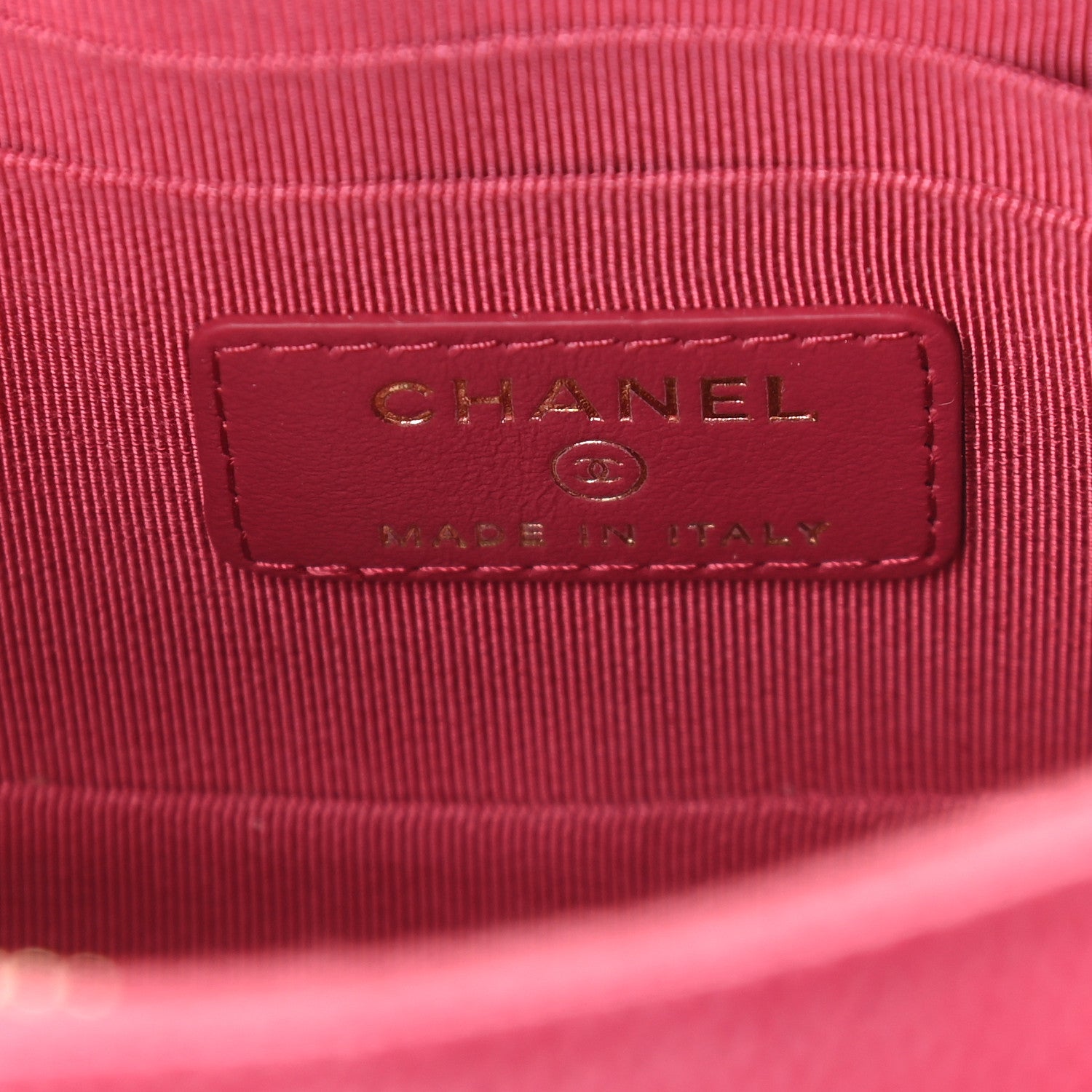 Chanel Caviar Quilted Camera Case Dark Pink 5 of 8