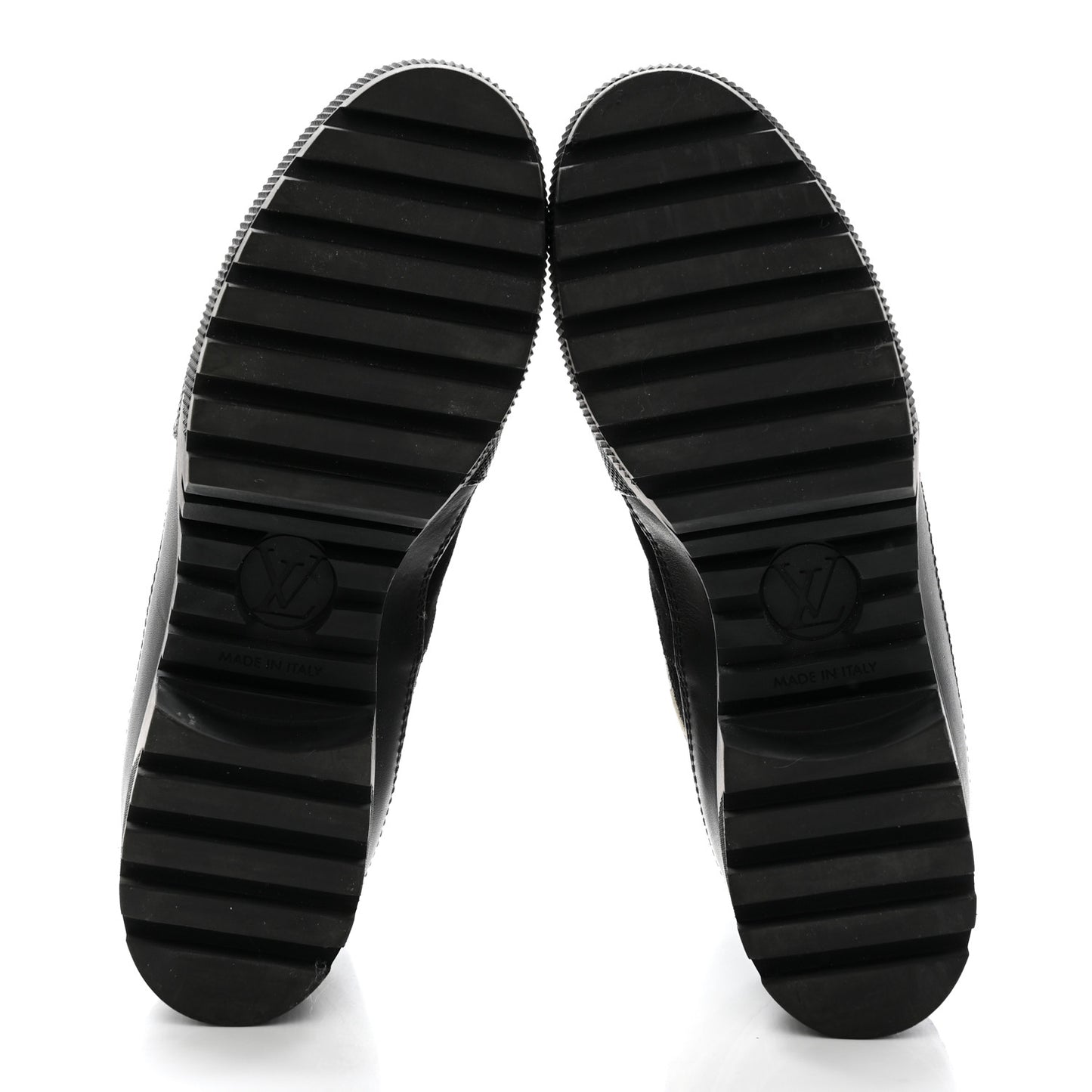 Suede Monogram Laureate Platform Desert Boots 40 Kaki Black