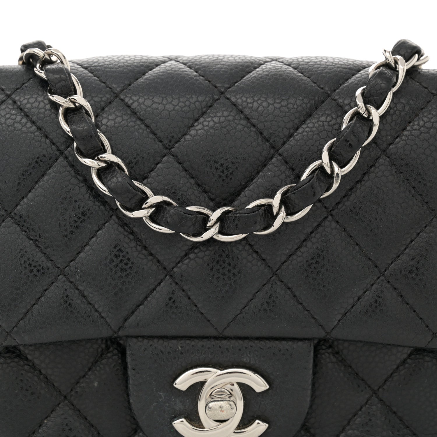 Chanel Caviar Quilted Mini Square Flap Black 8 of 12