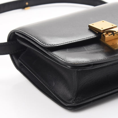 Celine Box Calfskin Small Classic Box Flap Bag Black 10 of 14