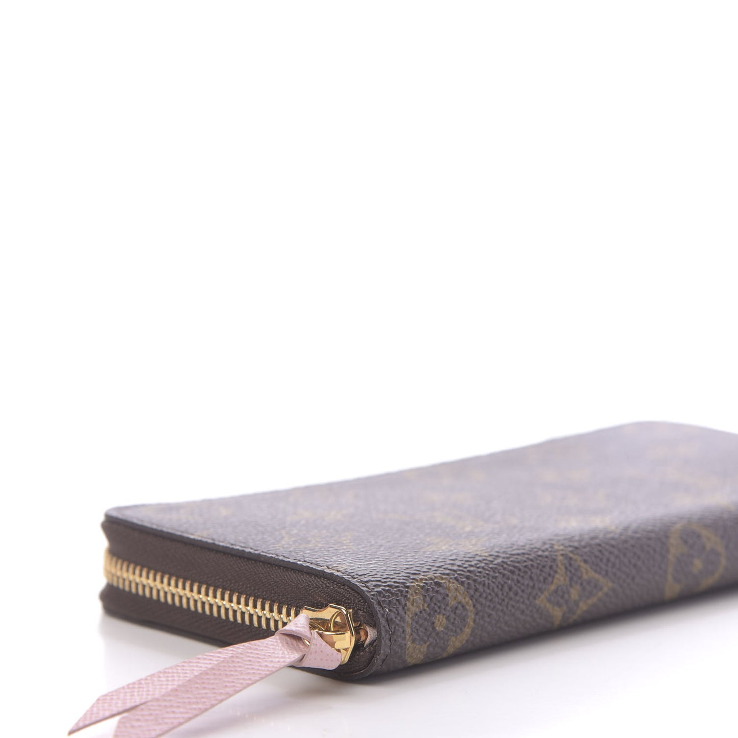 Monogram Clemence Wallet Rose Ballerine