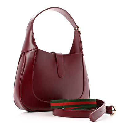 Gucci Ancora Calfskin Web Medium Jackie 1961 Hobo Rosso 2 of 12