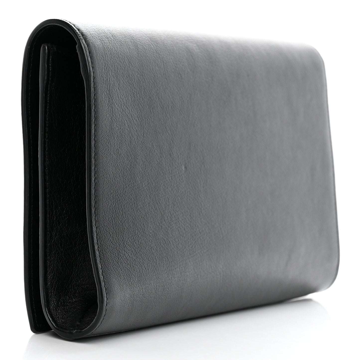 Calfskin Monogram Large Belle De Jour Clutch Black