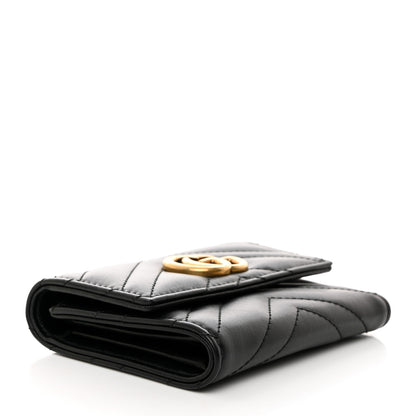 Gucci Calfskin Matelasse GG Marmont Wallet Black 4 of 8