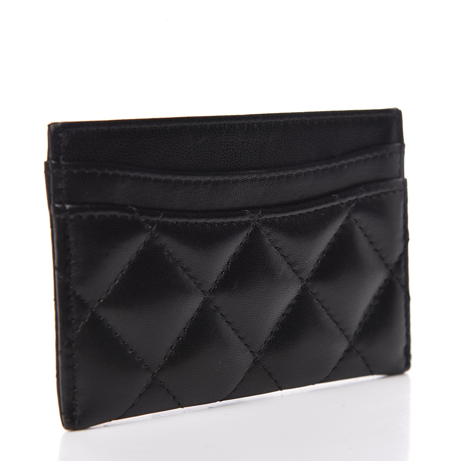 Chanel Lambskin Quilted Card Holder Black 3 of 13