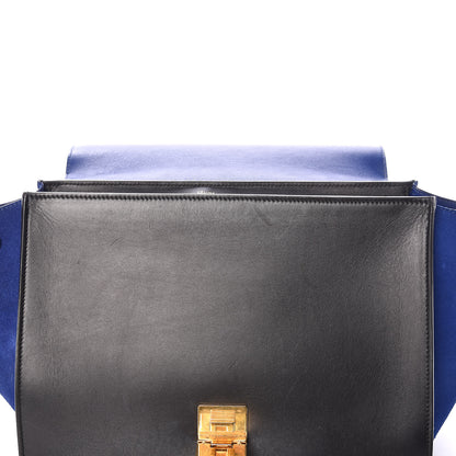 Celine Velluto Calfskin Nubuck Medium Tri-Color Trapeze Dune 9 of 10
