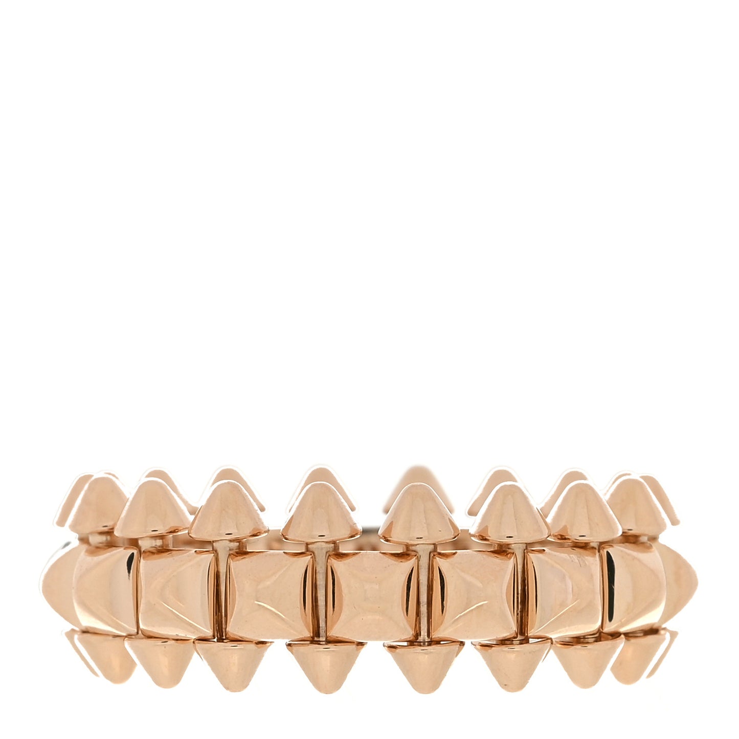 18K Pink Gold MM Clash De Cartier Ring 55 7.25