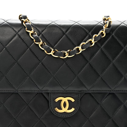 Chanel Lambskin Quilted Medium Single Flap Black 8 of 14