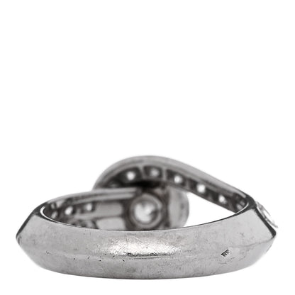 Van Cleef & Arpels Platinum Diamond .70ct Couture Solitaire Ring 48 4.5 4 of 7