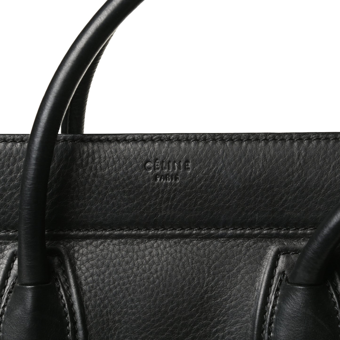 Supple Calfskin Medium Phantom Luggage Black