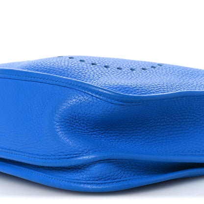 Hermes Taurillon Clemence Evelyne III PM Bleu Hydra 10 of 13