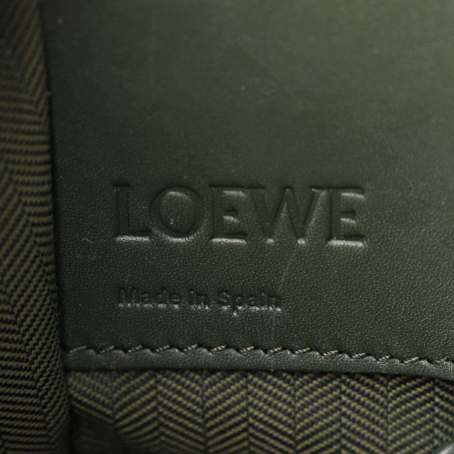 Loewe Calfskin Compact Hammock Shoulder Bag Bottle Green 6 of 11