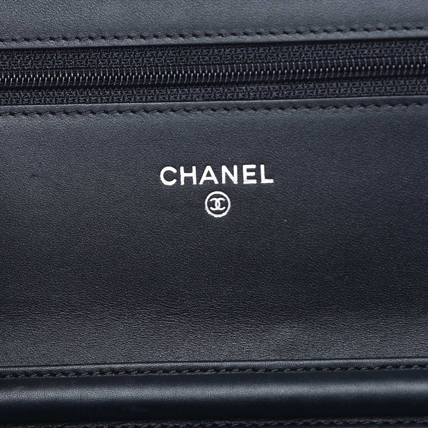 Chanel Caviar Timeless CC Wallet On Chain WOC Black 6 of 9