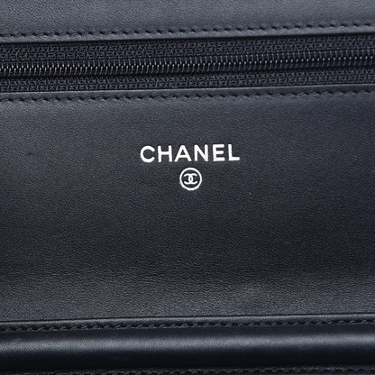 Chanel Caviar Timeless CC Wallet On Chain WOC Black 6 of 9