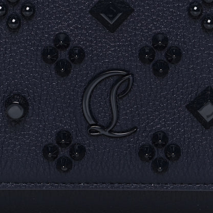Christian Louboutin Calfskin Spikes Loubinthesky Paloma Clutch Navy 9 of 9