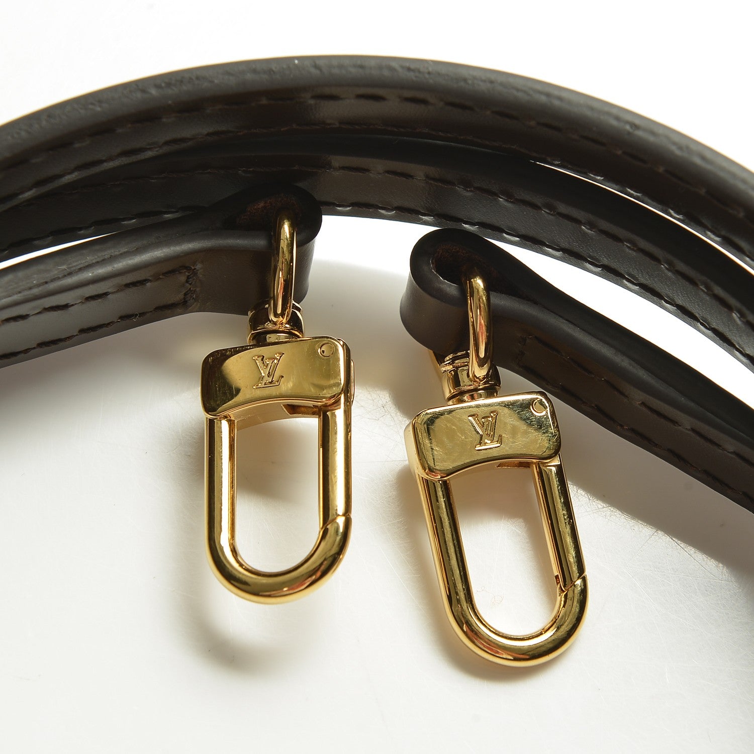Louis Vuitton Calfskin 12mm Shoulder Strap Brown 3 of 3