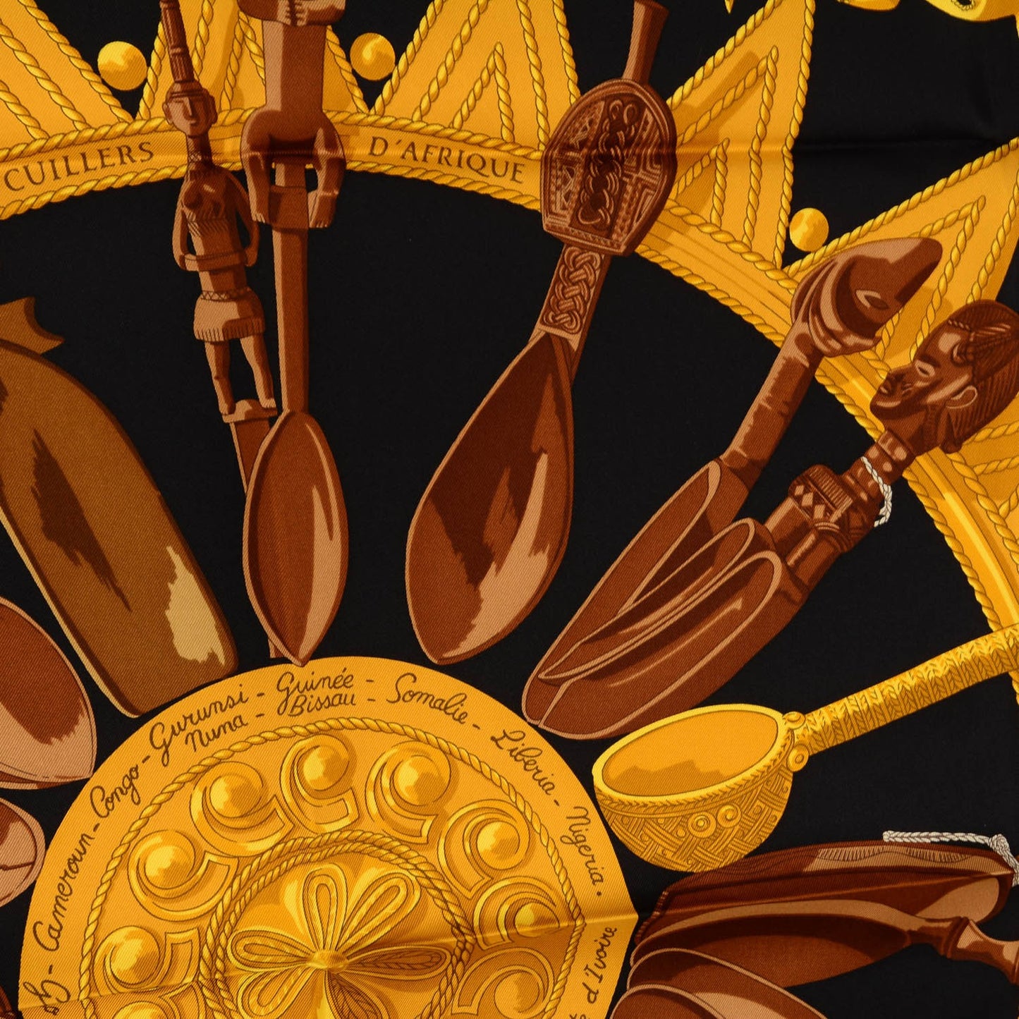 Silk Culliers D'Afrique Scarf 90
