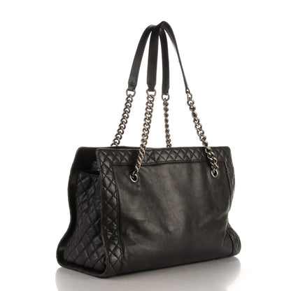 Chanel Calfskin Boy Reverso Shopping Tote Black 3 of 10
