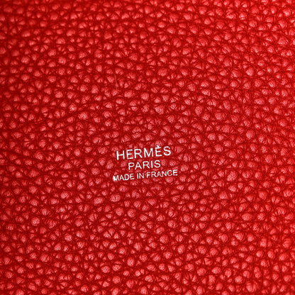 Hermes Taurillon Clemence Picotin Lock 18 PM Rouge De Coeur 6 of 10