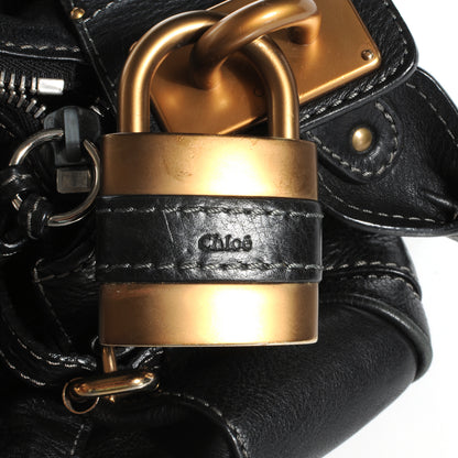 Chloe Leather Medium Paddington Satchel Black 6 of 8