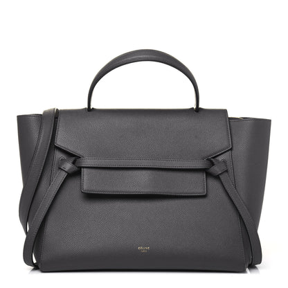 Celine Grained Calfskin Mini Belt Bag Grey 1 of 21