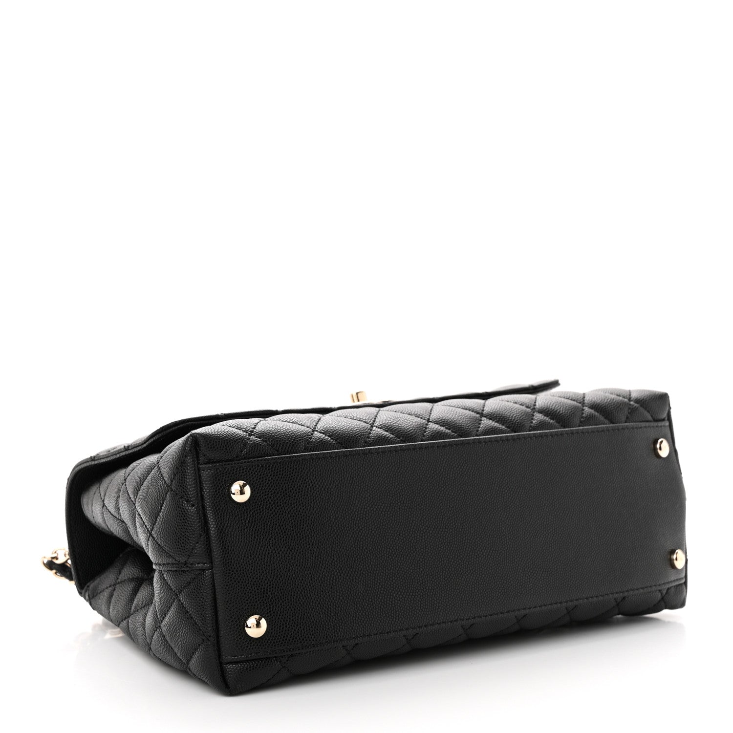 Chanel Caviar Quilted Small Coco Handle Flap Black 4 of 10