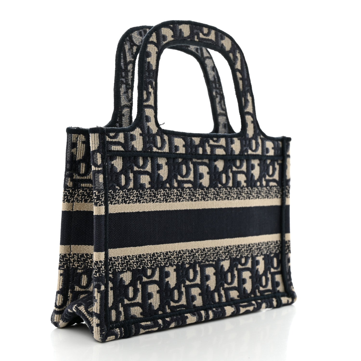 Christian Dior Oblique Mini Book Tote Blue Multicolor 2 of 10