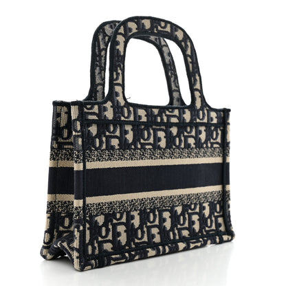 Christian Dior Oblique Mini Book Tote Blue Multicolor 2 of 10