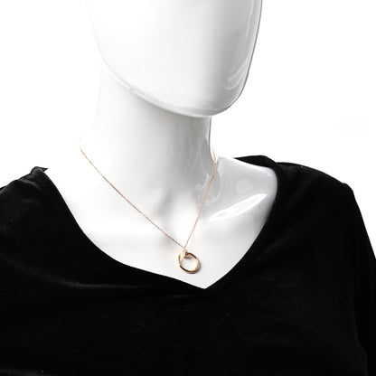Cartier 18K Pink Gold Diamond Juste Un Clou Pendant Necklace 2 of 6