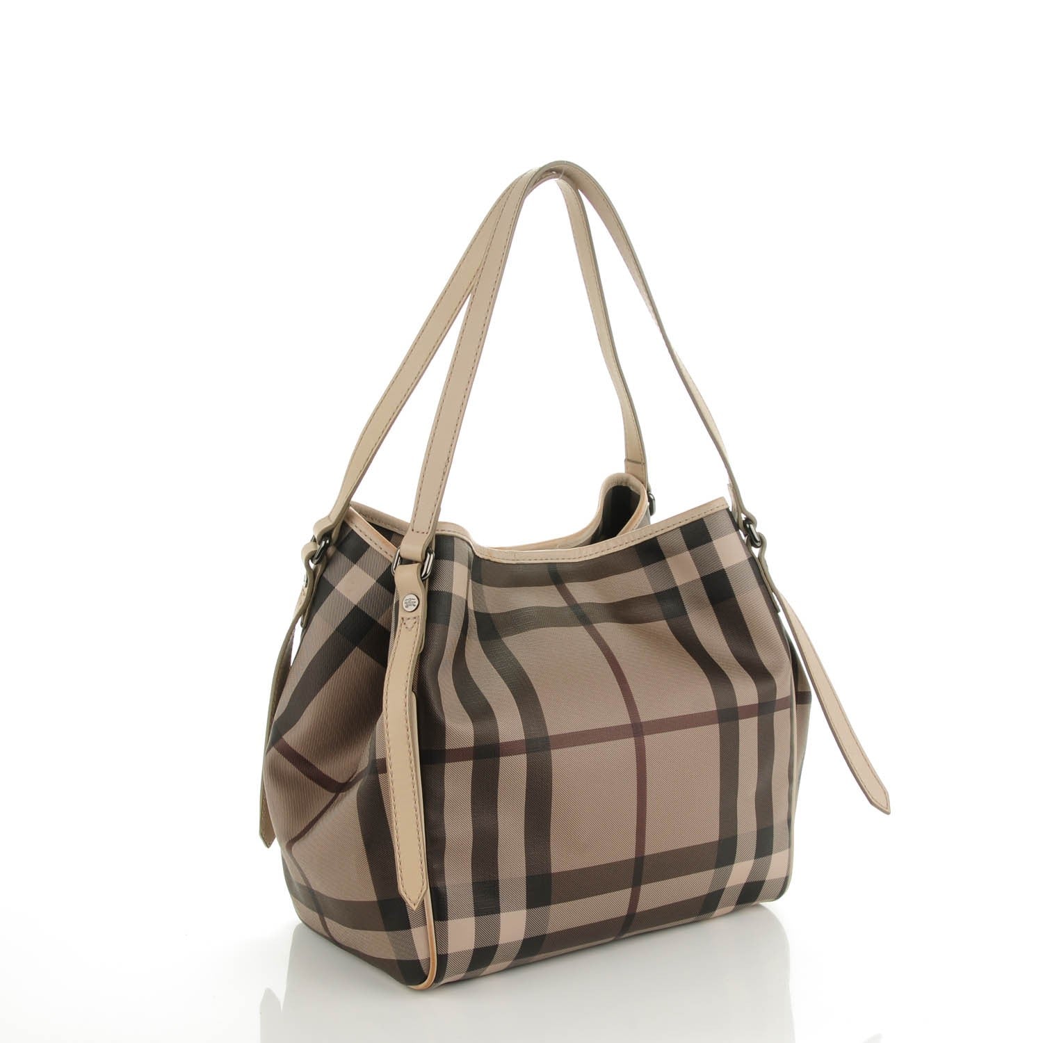 Burberry Smoked Check Small Canterbury Tote Trench 3 of 10