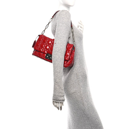 Christian Dior Patent Cannage Large Miss Dior Flap Red 2 of 10
