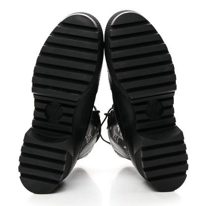 Louis Vuitton Calfskin Monogram Denim Laureate Platform Desert Boots 37 Grey 5 of 8