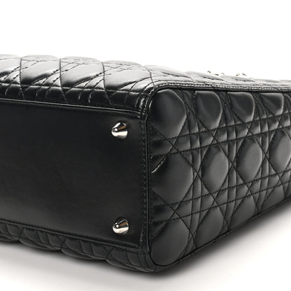 Christian Dior Lambskin Cannage Large Lady Dior Black 10 of 10
