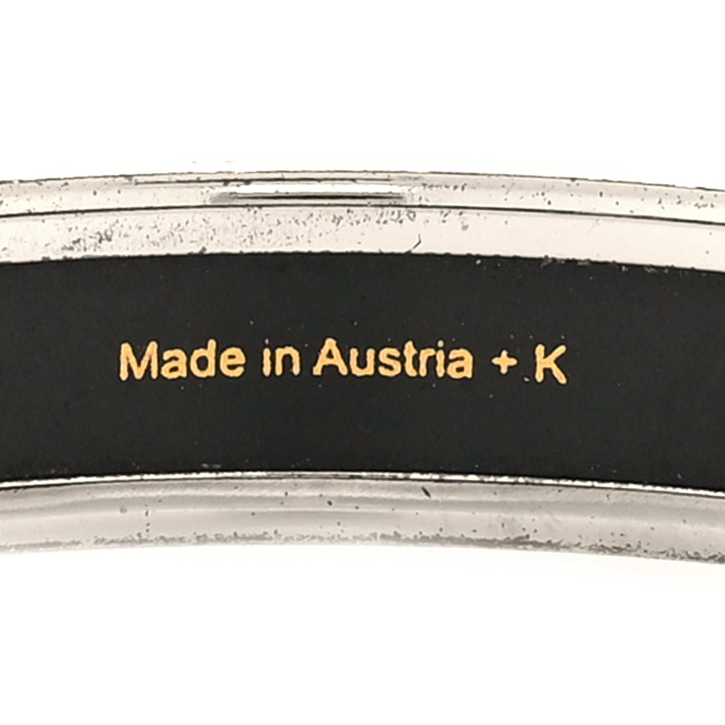 Hermes Enamel Printed Narrow Caleche Bracelet 70 5 of 5