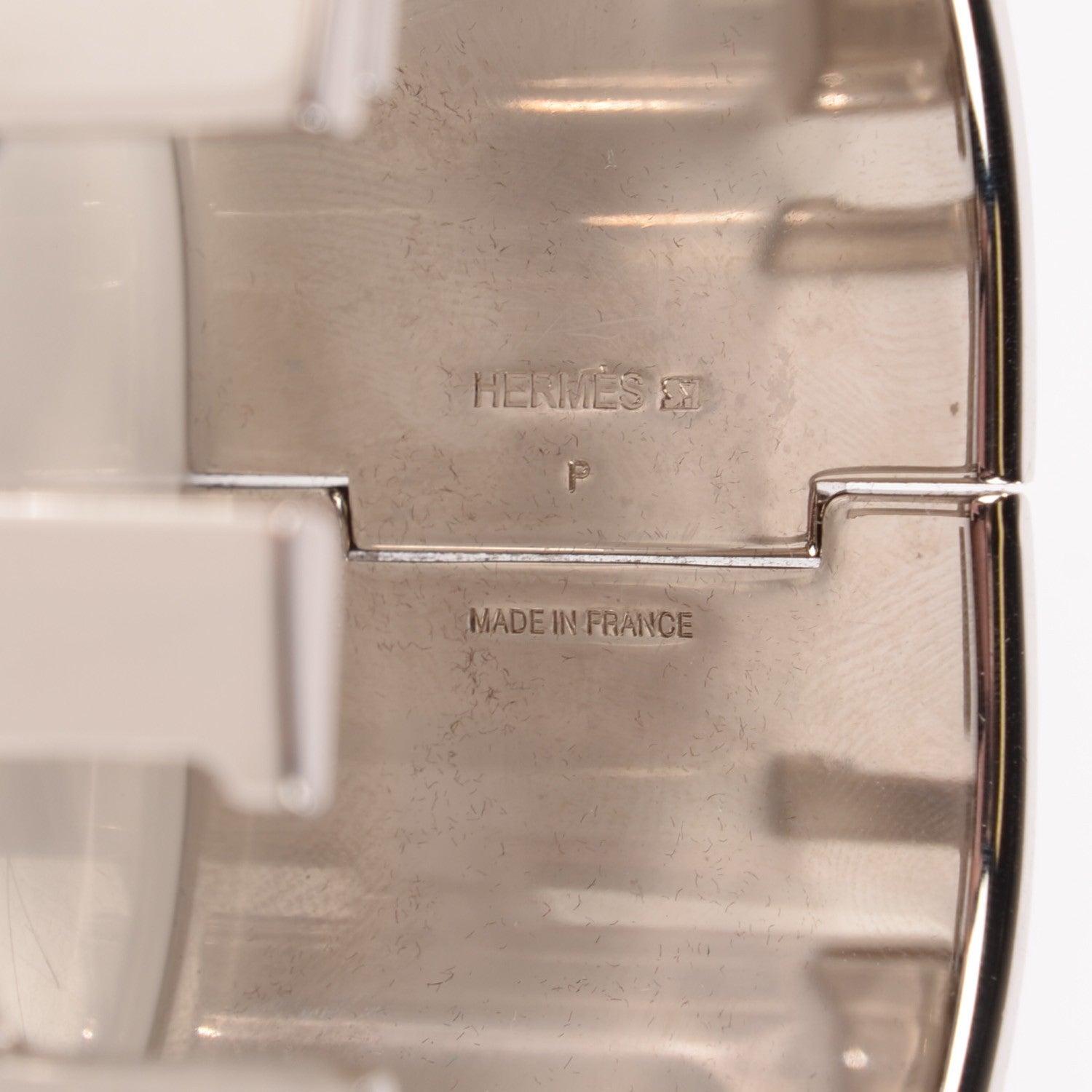 Hermes Enamel Extra Wide Clic Clac H Bracelet PM White 6 of 6