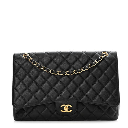 Chanel Caviar Quilted Maxi Single Flap Black 1 of 11