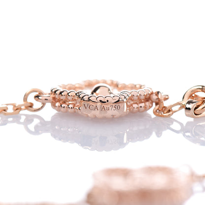 Van Cleef & Arpels 18K Rose Gold 6 Motifs Sweet Alhambra Bracelet 6 of 7