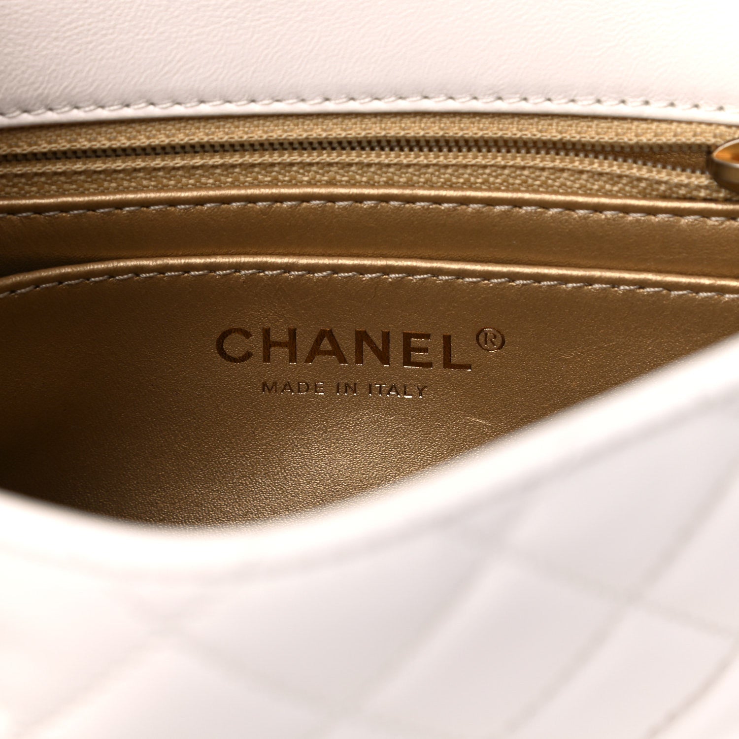 Chanel Lambskin Quilted Mini Pearl Crush Flap White 5 of 10