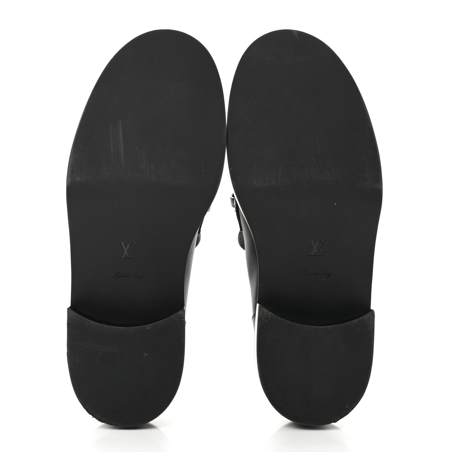 Louis Vuitton Calfskin Oversized Chain Academy Loafers 39.5 Black 5 of 8