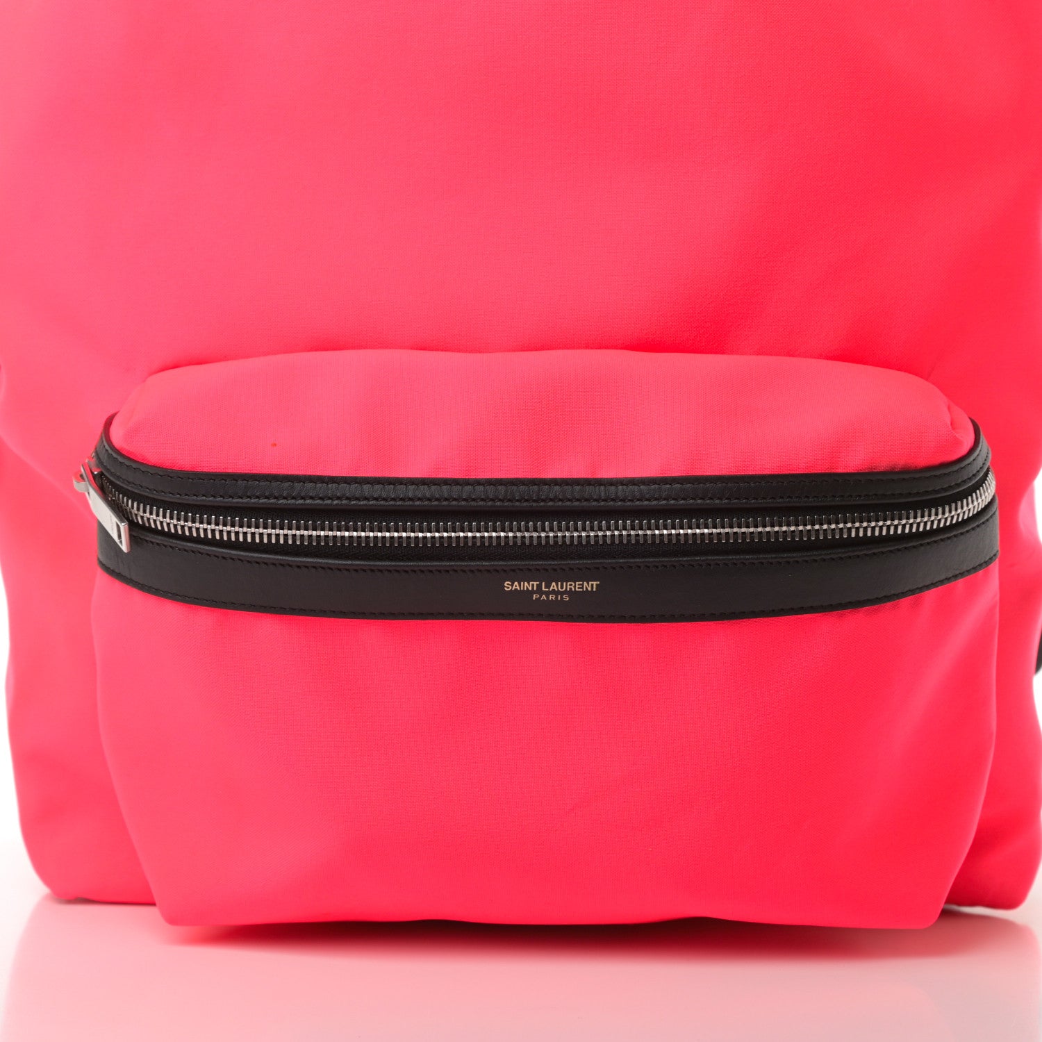 Saint Laurent Nylon Classic Hunting Backpack Neon Pink 8 of 12