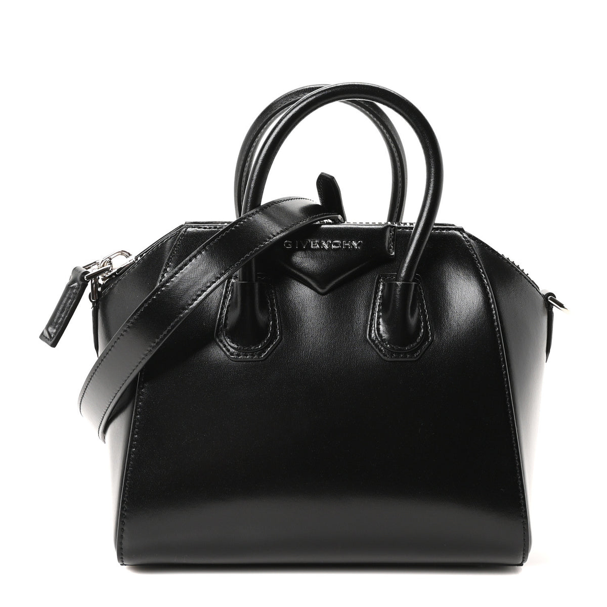 Givenchy Shiny Lord Calfskin Mini Antigona Black 1 of 10