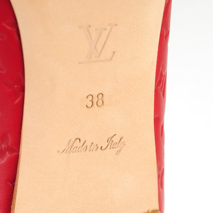 Louis Vuitton Calfskin Embossed Monogram Debbie Ballerina Flats 38 6 of 10