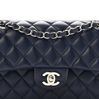 Chanel Lambskin Quilted Small Double Flap Blue 8 of 13