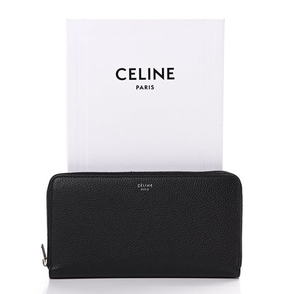 Celine Calfskin Large Zip Around Multifunction Wallet Black Citron 7 of 7